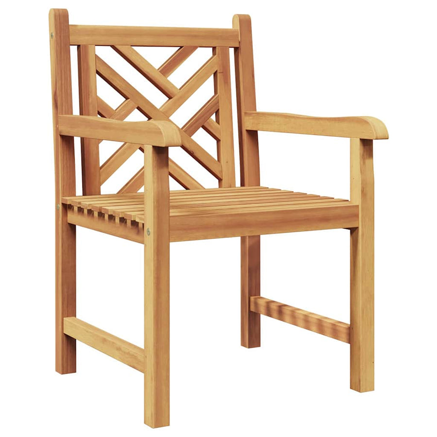Tuinstoel 2 pcs Bruin 58 x 60 x 90 cm Massief teakhout