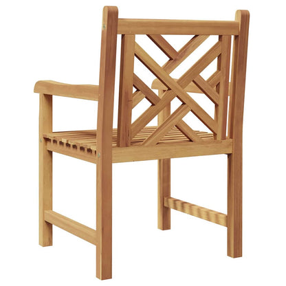 Tuinstoel 2 pcs Bruin 58 x 60 x 90 cm Massief teakhout