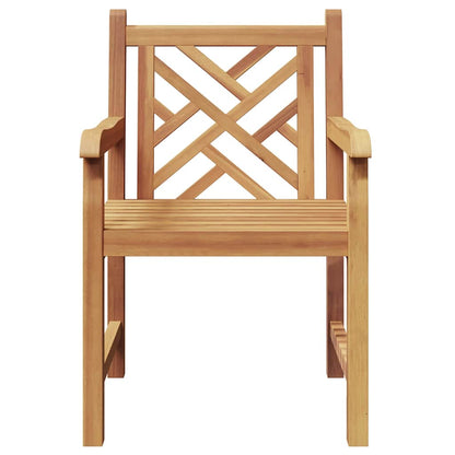 Tuinstoel 2 pcs Bruin 58 x 60 x 90 cm Massief teakhout