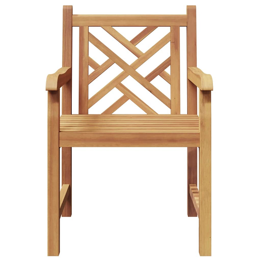 Tuinstoel 2 pcs Bruin 58 x 60 x 90 cm Massief teakhout