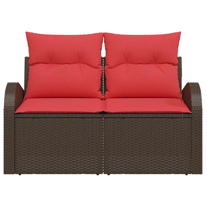 Tuinbank Bruin 124 x 62 x 85 cm poly rattan