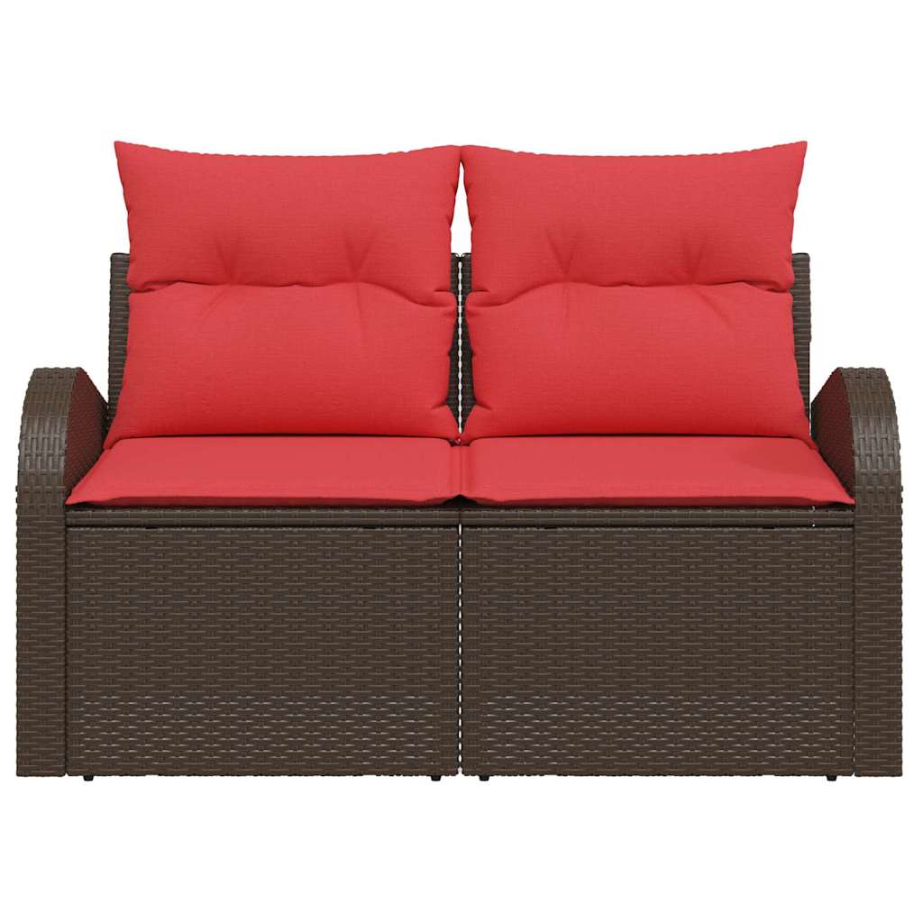Tuinbank Bruin 124 x 62 x 85 cm poly rattan