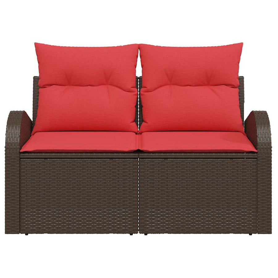 Tuinbank Bruin 124 x 62 x 85 cm poly rattan