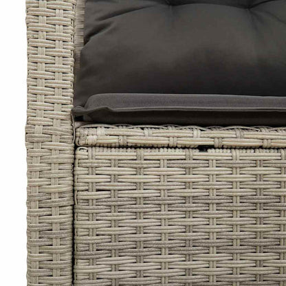 Tuinbank met kussen 120 x 62 x 69 cm poly rattan