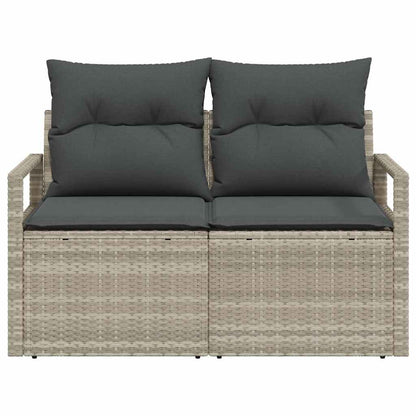 Tuinbank met kussen 120 x 62 x 69 cm poly rattan