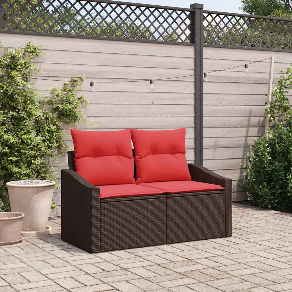 Tuinbank Bruin 123 x 62 x 69cm poly rattan
