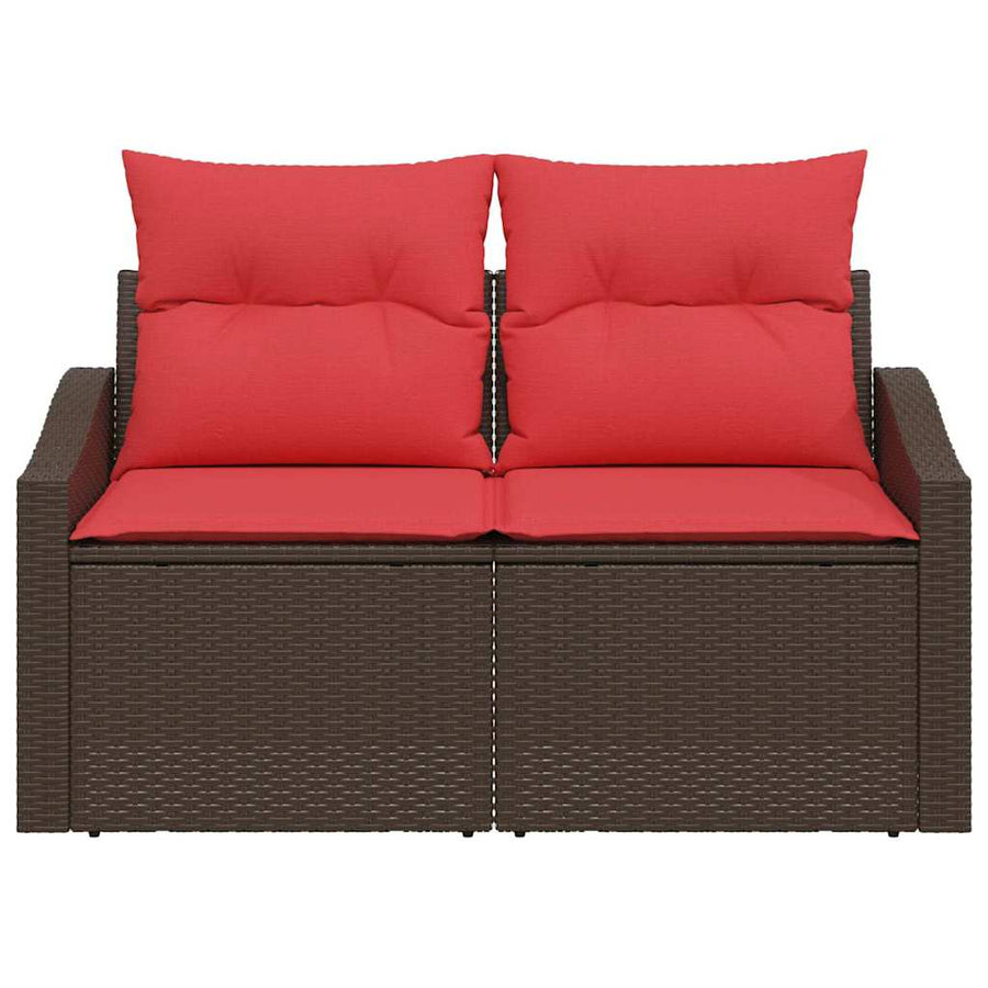 Tuinbank Bruin 123 x 62 x 69cm poly rattan