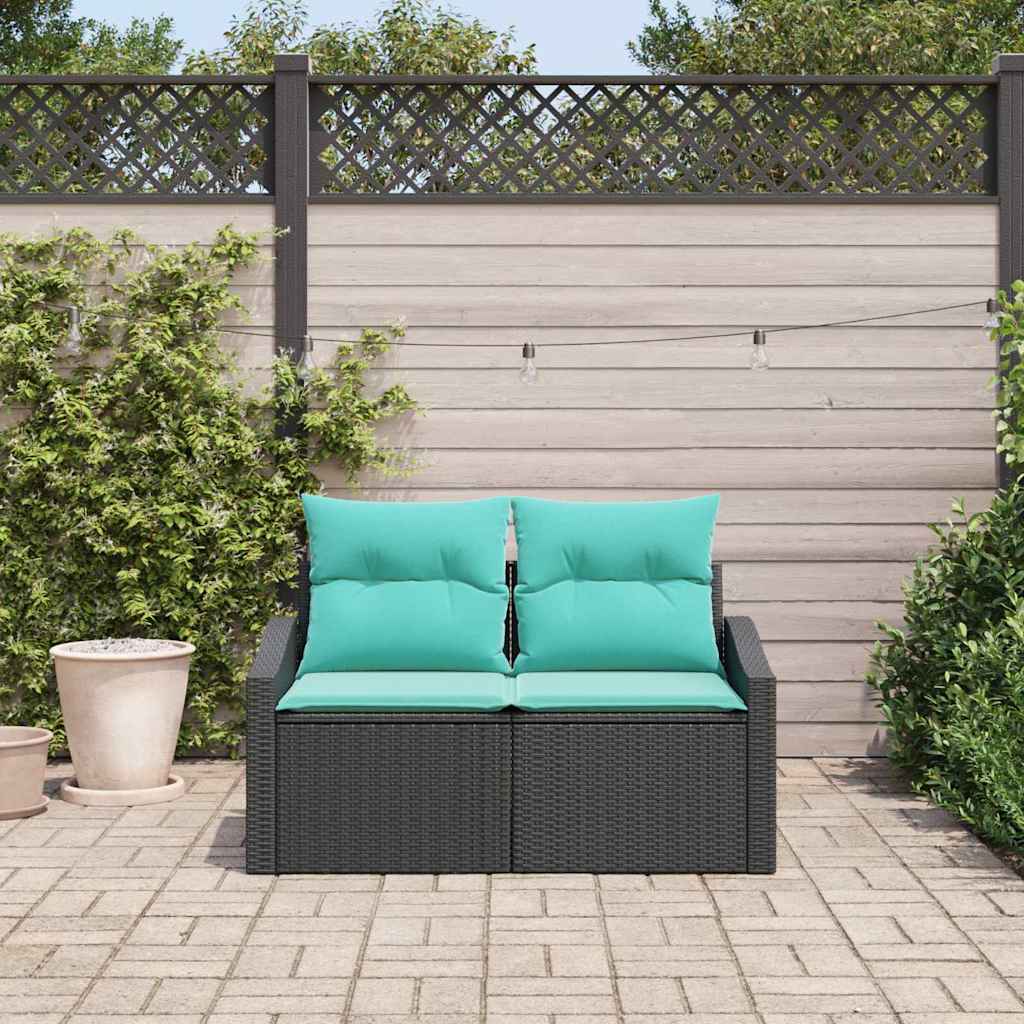 Tuinbank Grijs 123 x 62 x 69cm poly rattan