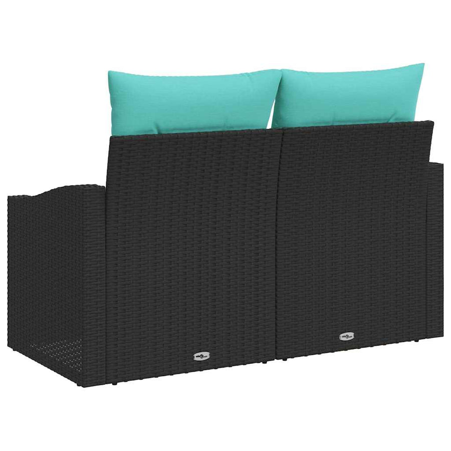 Tuinbank Grijs 123 x 62 x 69cm poly rattan