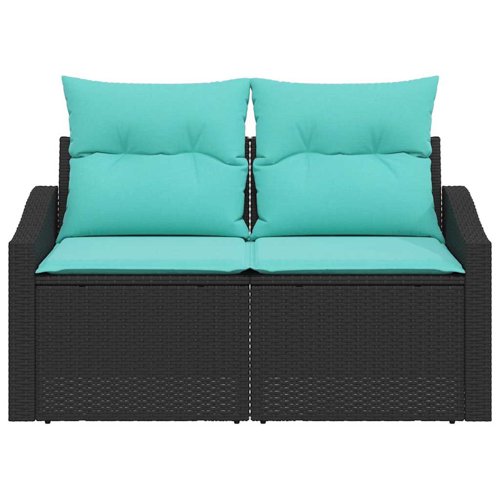 Tuinbank Grijs 123 x 62 x 69cm poly rattan