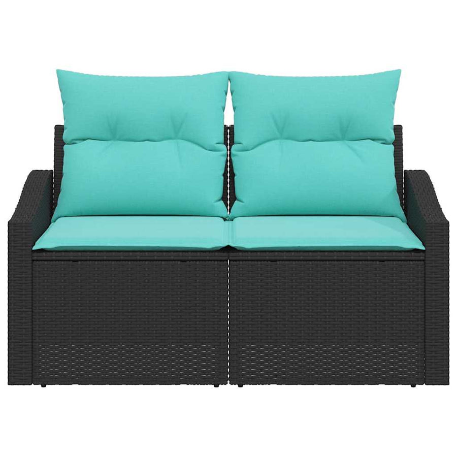 Tuinbank Grijs 123 x 62 x 69cm poly rattan