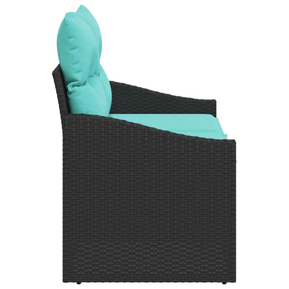 Tuinbank Grijs 123 x 62 x 69cm poly rattan