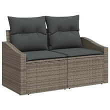 Tuinbank met kussen met opslag 123 x 62 x 69 cm poly rattan