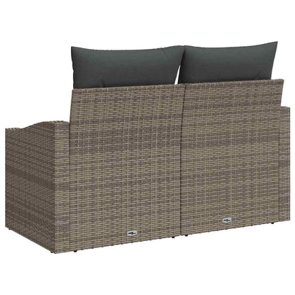 Tuinbank met kussen met opslag 123 x 62 x 69 cm poly rattan