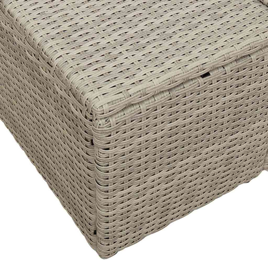 Tuinbank met kussen Grijs 184 x 62 x 69 cm poly rattan