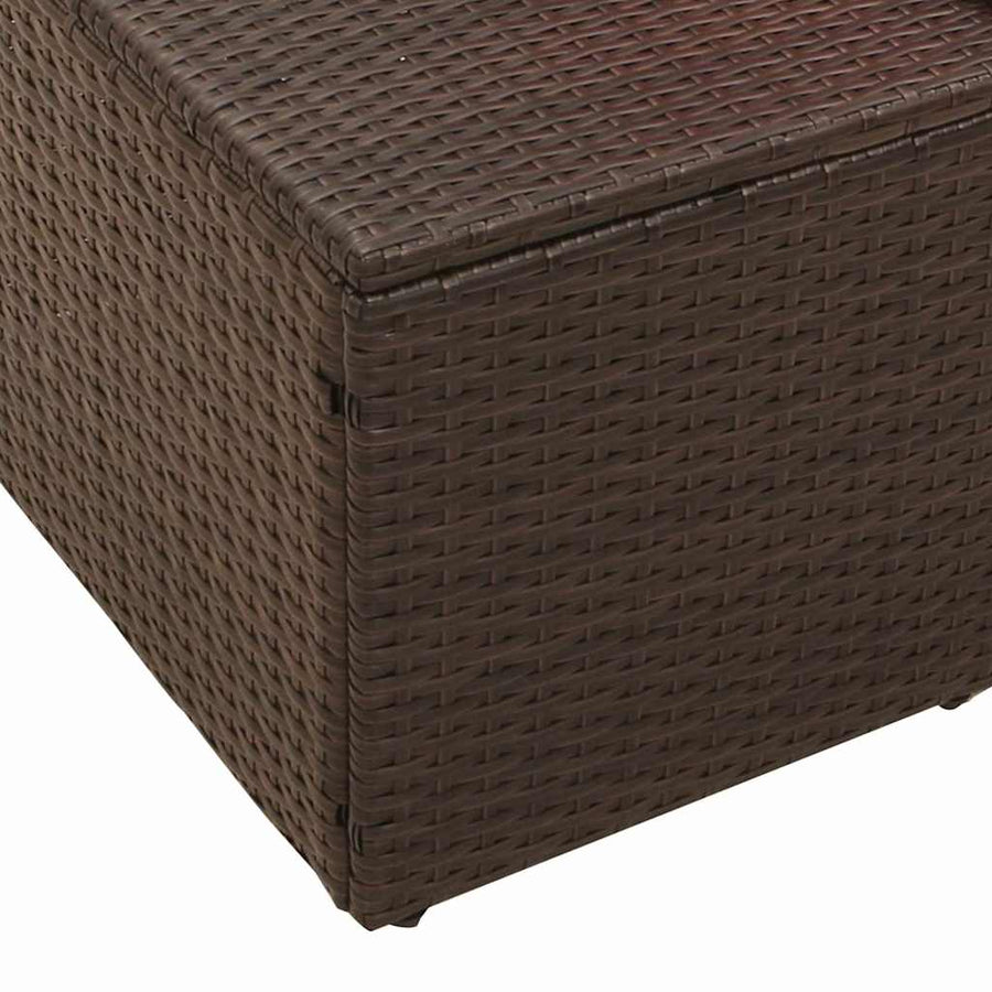 Tuinbank met kussen 184 x 62 x 69 cm poly rattan