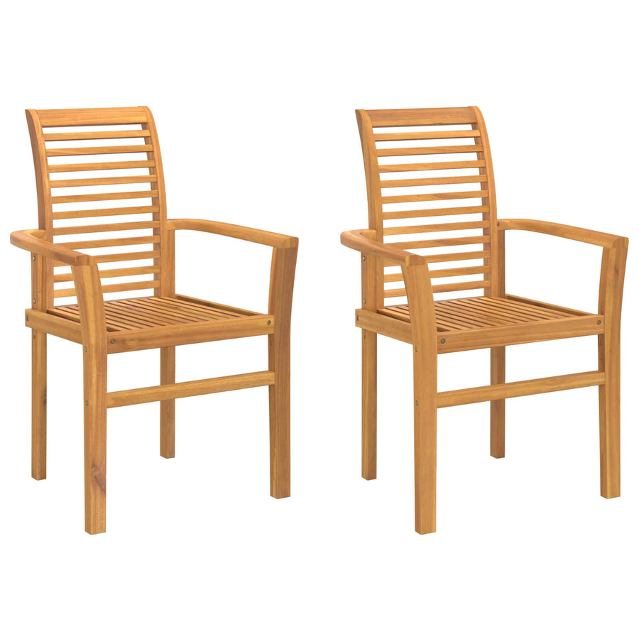 Eetkamerstoel 4 pcs Bruin 62 x 55 x 94 cm Massief Teakhout
