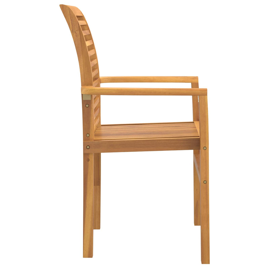 Eetkamerstoel 4 pcs Bruin 62 x 55 x 94 cm Massief Teakhout