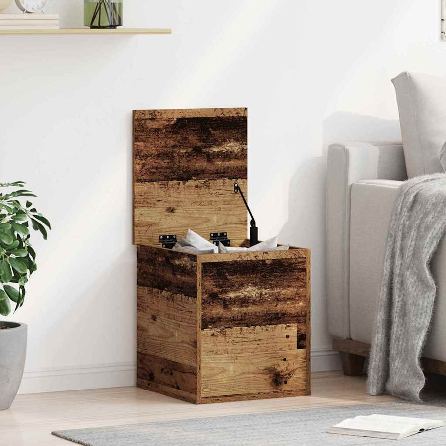 Opslagdoos met opslag Oud hout 40 x 42 x 46 cm Bewerkt hout