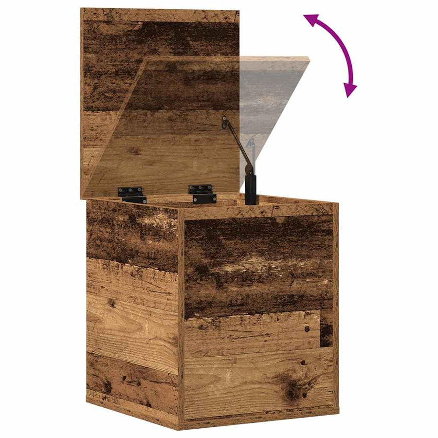 Opslagdoos met opslag Oud hout 40 x 42 x 46 cm Bewerkt hout