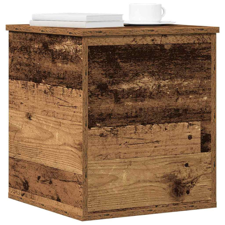 Opslagdoos met opslag Oud hout 40 x 42 x 46 cm Bewerkt hout