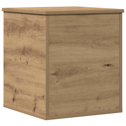Opslagdoos artisanaal eikenkleurig 40 x 42 x 46 cm Bewerkt hout