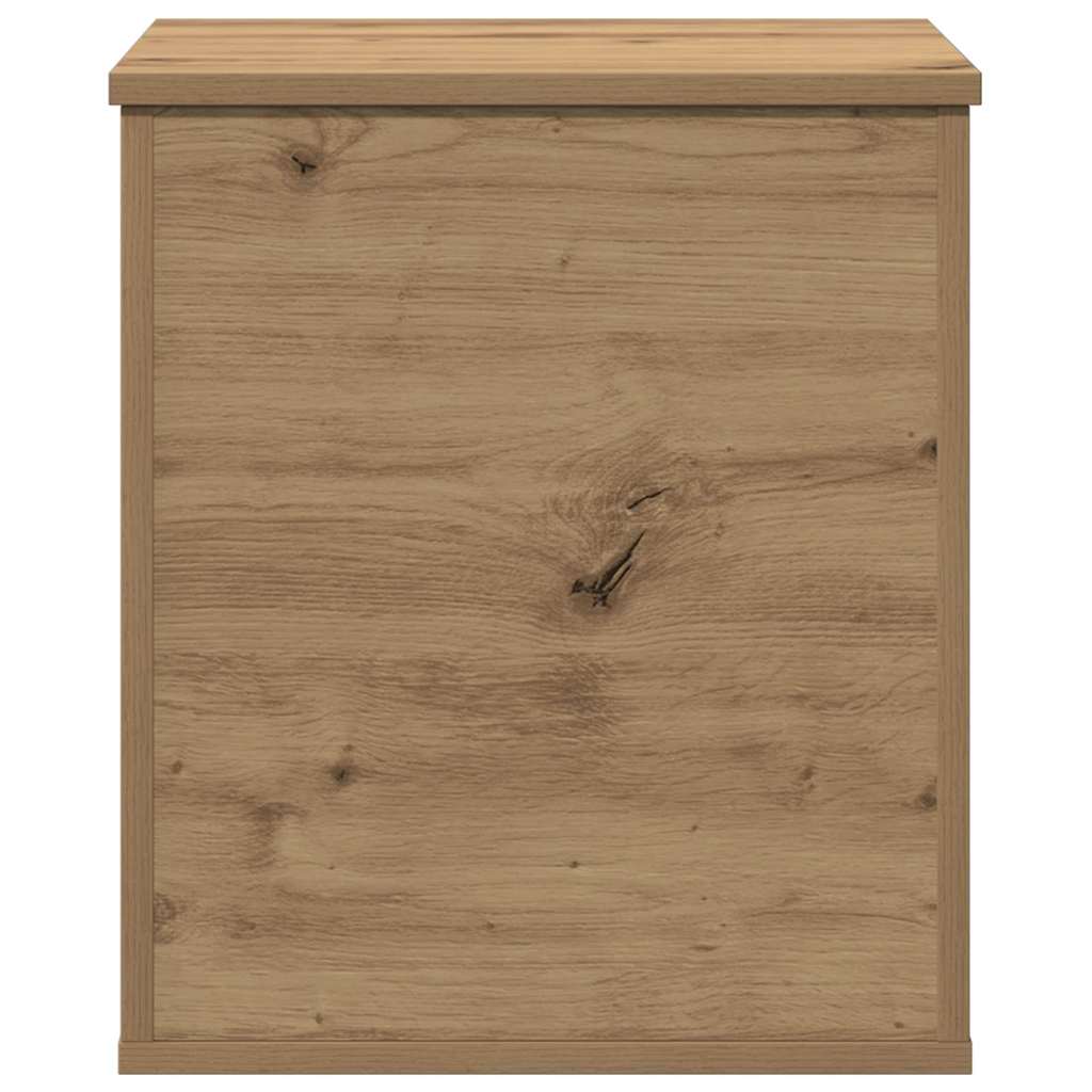 Opslagdoos artisanaal eikenkleurig 40 x 42 x 46 cm Bewerkt hout