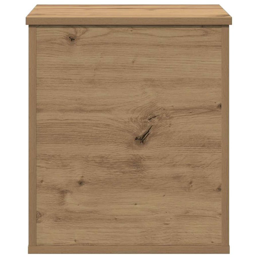 Opslagdoos artisanaal eikenkleurig 40 x 42 x 46 cm Bewerkt hout