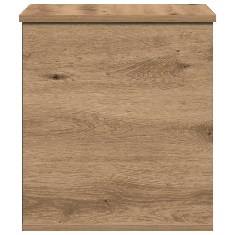 Opslagdoos artisanaal eikenkleurig 40 x 42 x 46 cm Bewerkt hout