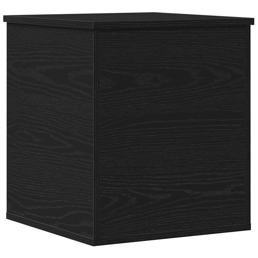 Opslagdoos met opslag Zwart eiken 40 x 42 x 46 cm Bewerkt hout