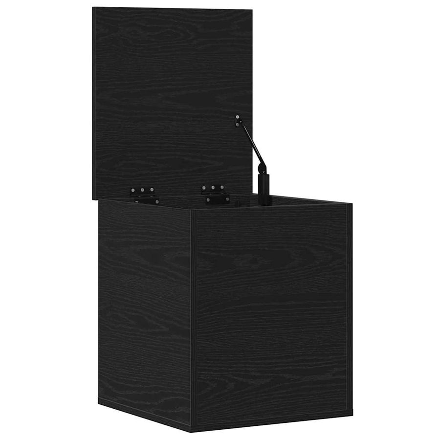 Opslagdoos met opslag Zwart eiken 40 x 42 x 46 cm Bewerkt hout