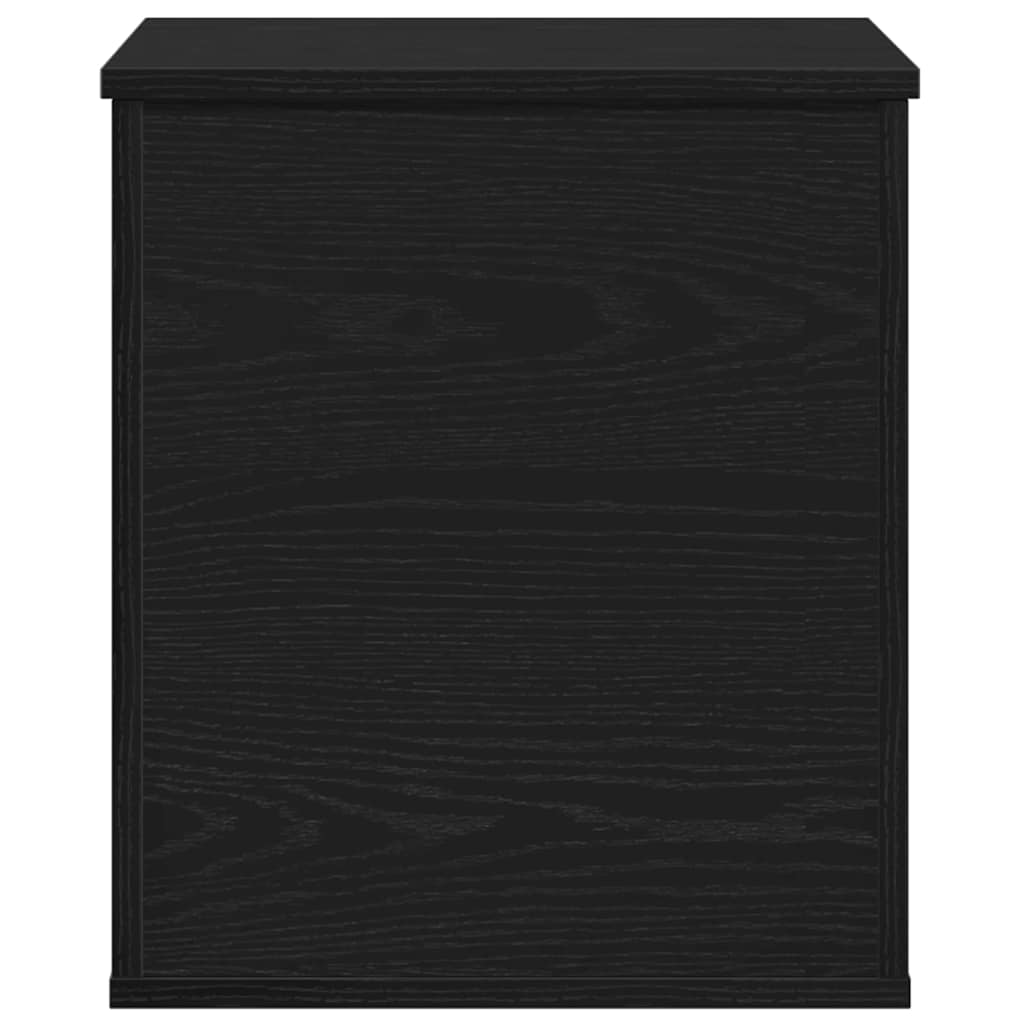 Opslagdoos met opslag Zwart eiken 40 x 42 x 46 cm Bewerkt hout