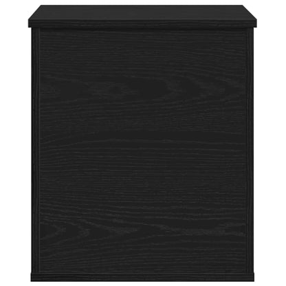 Opslagdoos met opslag Zwart eiken 40 x 42 x 46 cm Bewerkt hout