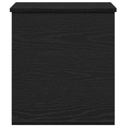 Opslagdoos met opslag Zwart eiken 40 x 42 x 46 cm Bewerkt hout