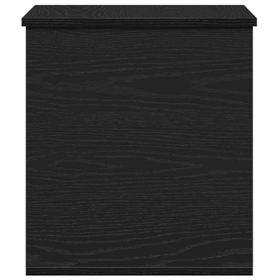 Opslagdoos met opslag Zwart eiken 40 x 42 x 46 cm Bewerkt hout