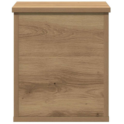 Opslagdoos artisanaal eikenkleurig 30 x 35 x 35 cm Bewerkt hout