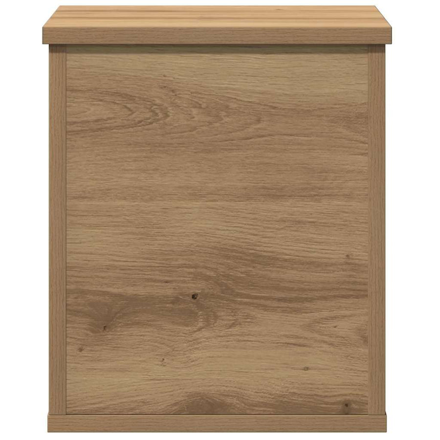 Opslagdoos artisanaal eikenkleurig 30 x 35 x 35 cm Bewerkt hout