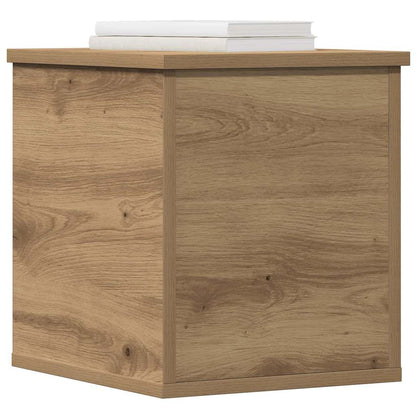 Opslagdoos artisanaal eikenkleurig 30 x 35 x 35 cm Bewerkt hout