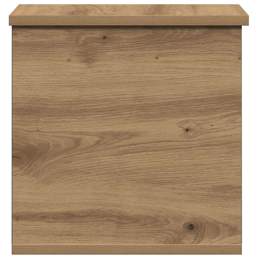 Opslagdoos artisanaal eikenkleurig 30 x 35 x 35 cm Bewerkt hout