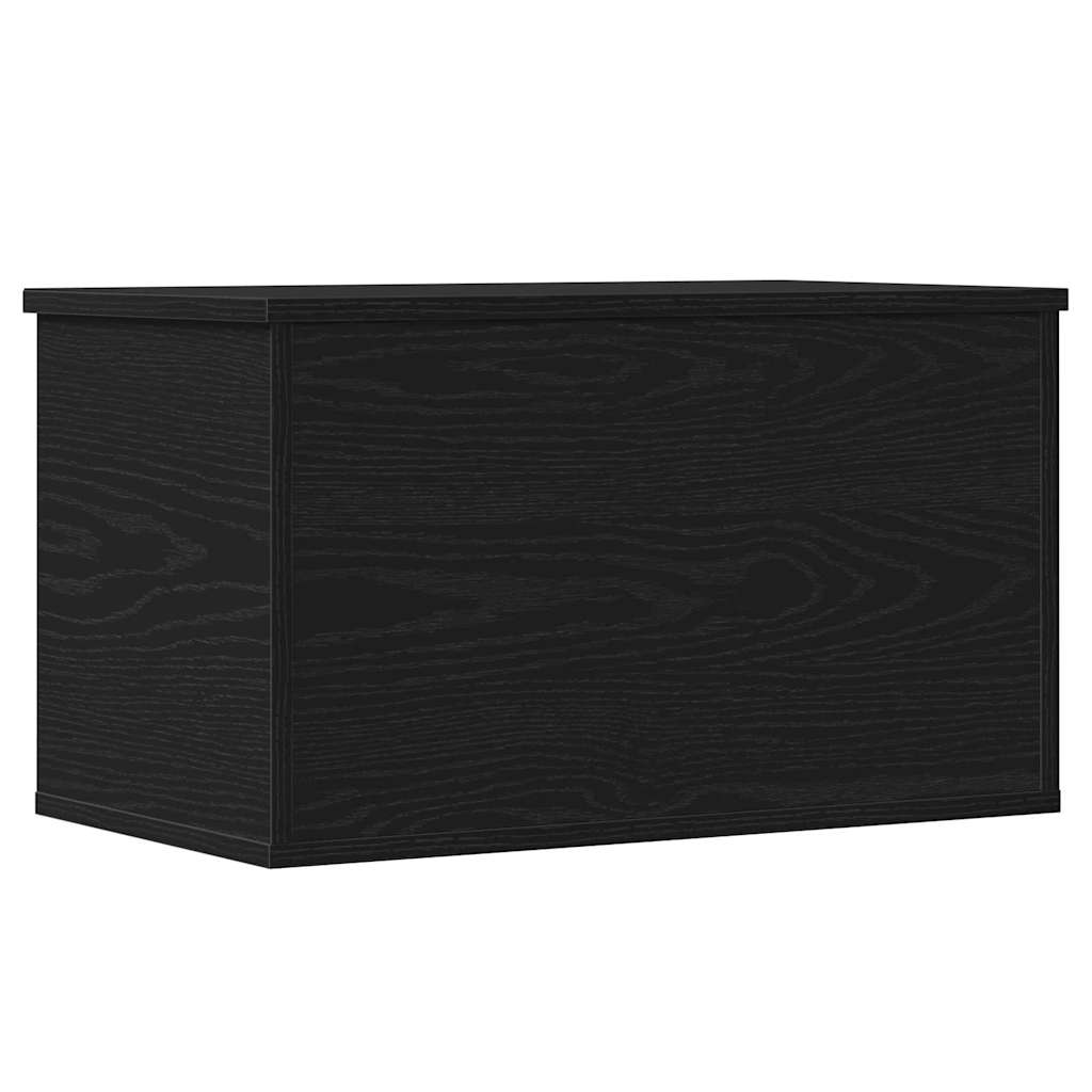 Opslagdoos met opslag Zwart eiken 60 x 35 x 35 cm Bewerkt hout