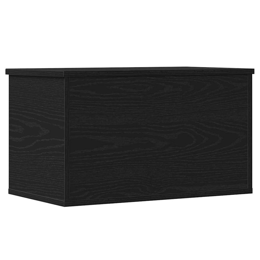 Opslagdoos met opslag Zwart eiken 60 x 35 x 35 cm Bewerkt hout