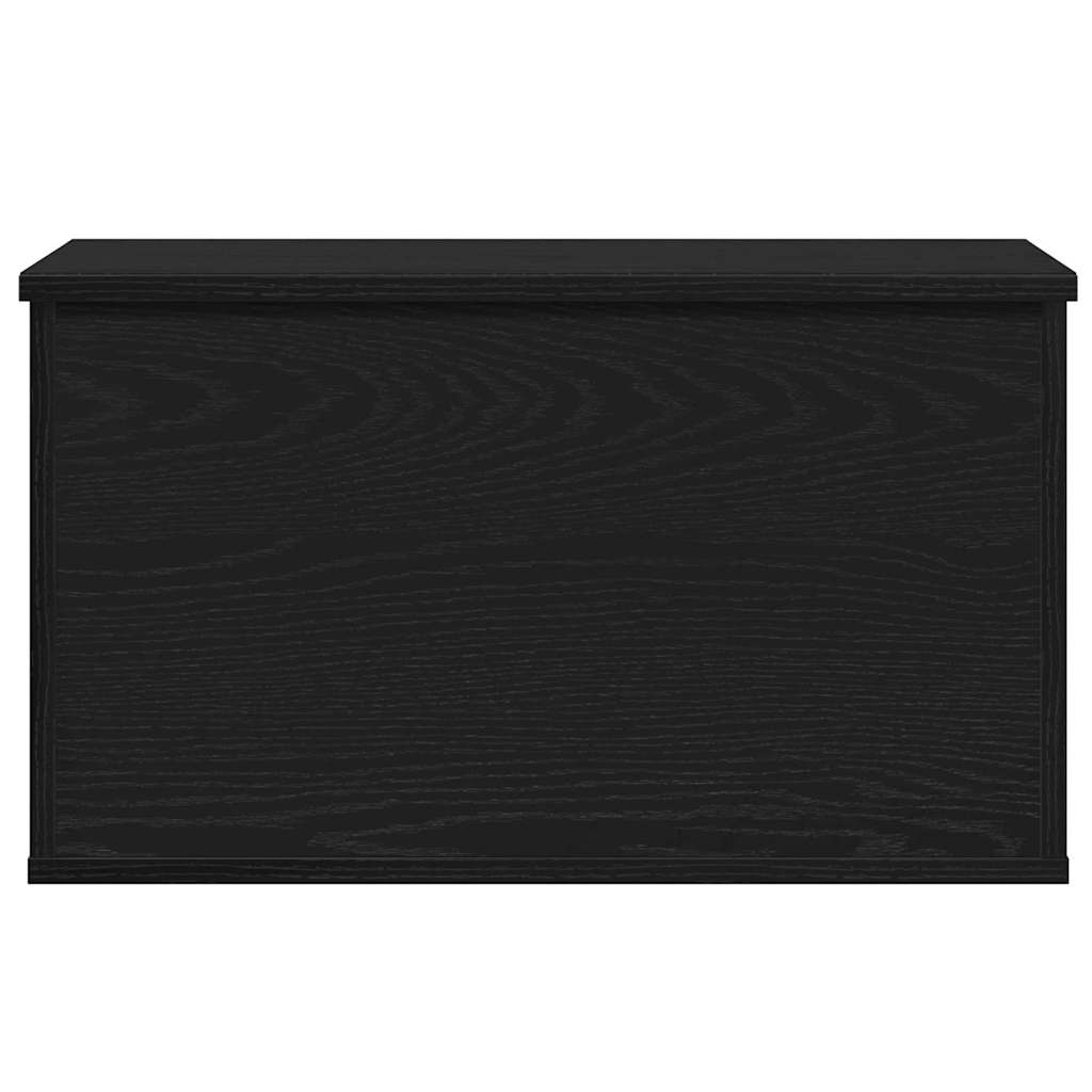 Opslagdoos met opslag Zwart eiken 60 x 35 x 35 cm Bewerkt hout