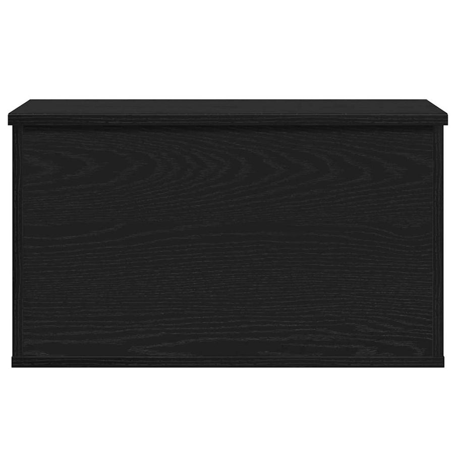 Opslagdoos met opslag Zwart eiken 60 x 35 x 35 cm Bewerkt hout