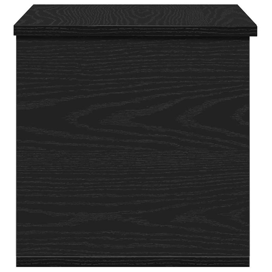 Opslagdoos met opslag Zwart eiken 60 x 35 x 35 cm Bewerkt hout