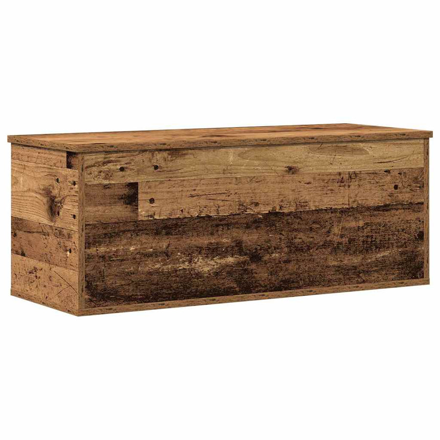 Opslagdoos met opslag Oud hout 90 x 35 x 35 cm Bewerkt hout