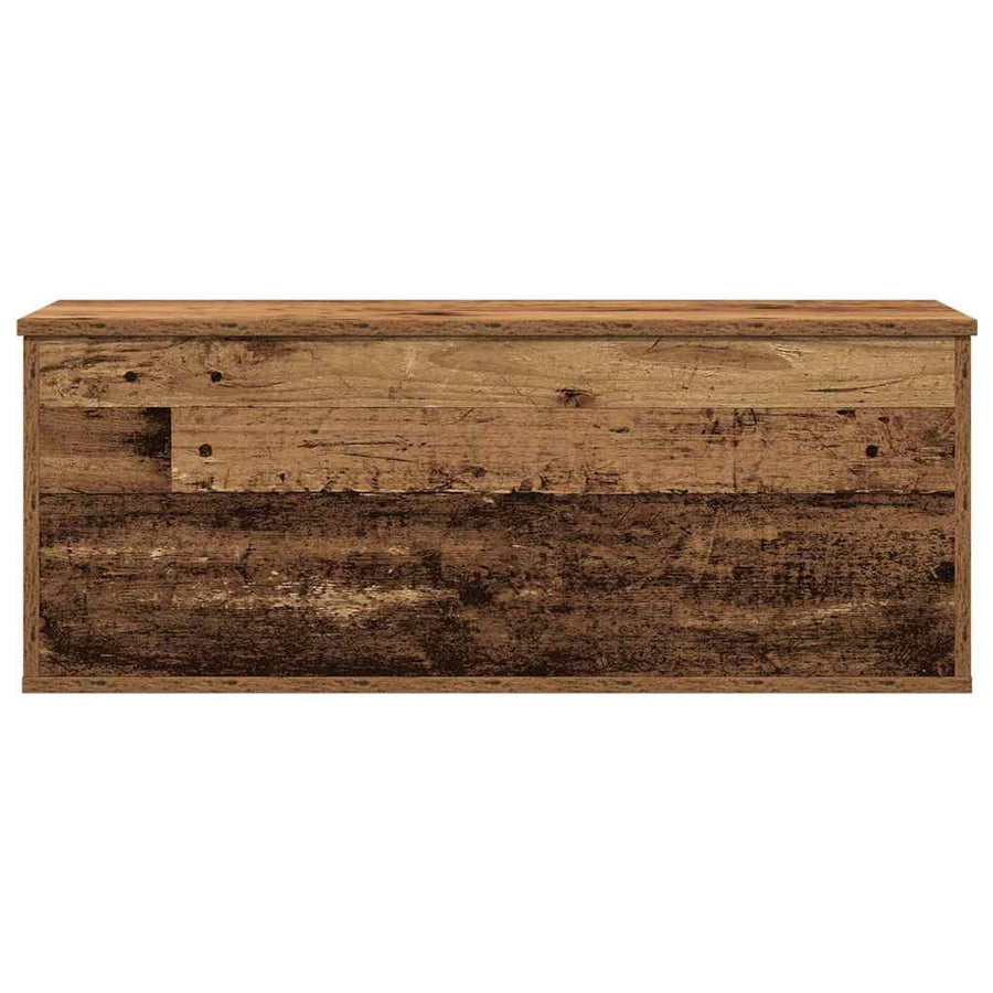 Opslagdoos met opslag Oud hout 90 x 35 x 35 cm Bewerkt hout