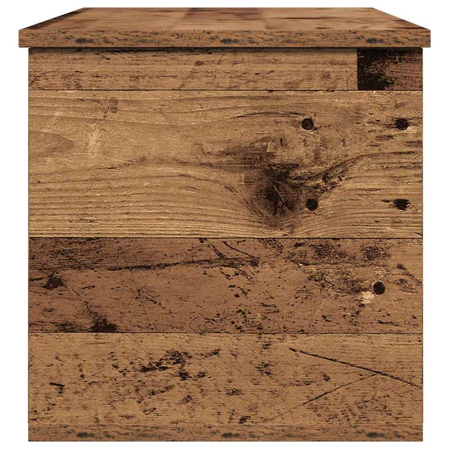 Opslagdoos met opslag Oud hout 90 x 35 x 35 cm Bewerkt hout