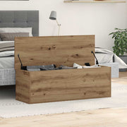 Opbergdoos 102x35x35 cm bewerkt hout eiken