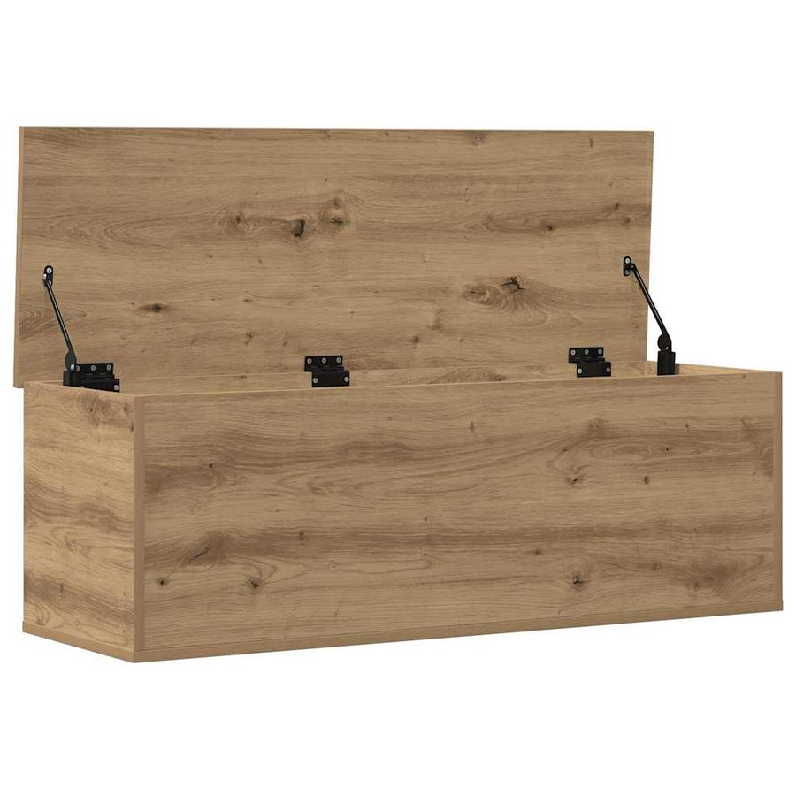 Opslagdoos met opslag artisanaal eikenkleurig 102 x 35 x 35 cm
