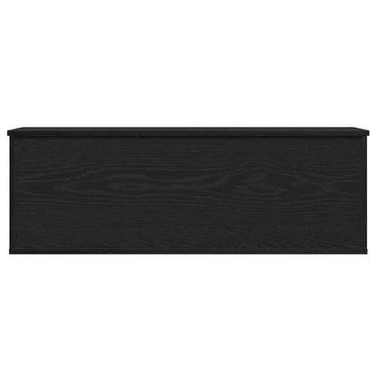 Opslagdoos met opslag Zwart eiken 102 x 35 x 35 cm Bewerkt hout